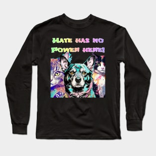 The Gang - No Hate! Teal Long Sleeve T-Shirt